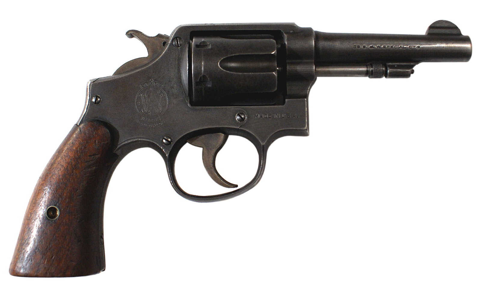 Smith & Wesson Model 10 38 SPL pistol (1 of 2)
