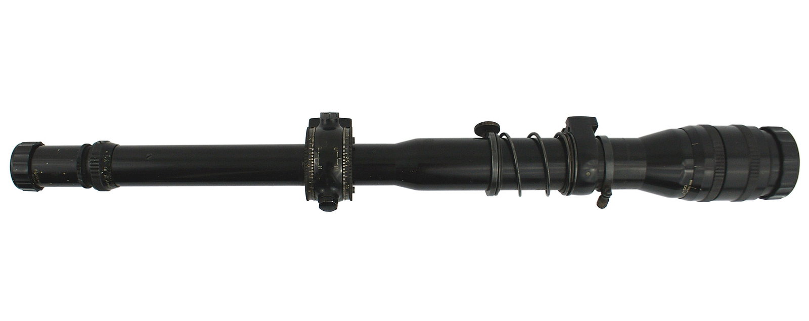Bosch & Lomb target scope 22 target rifle: M-048 Bausch & Lomb target scope for a 22 cal. Target rifle. 6 x 24 power. Picatinny style mount. Some spotting on tube. II