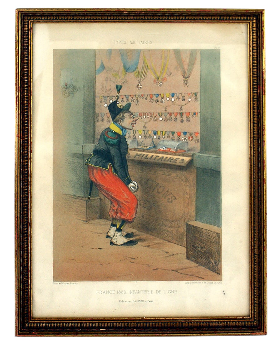 Print titled FRANCE 1863 INFANTRY OF THE LINE (1 of 1)