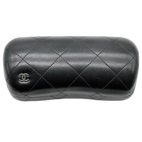 Chanel Gradient Sunglasses w/ Quilted CC Case - Black