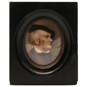 Antique Miniature Portrait of a Gentleman - c. 1860-1900