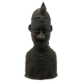 Benin-Style African Bust Sculpture