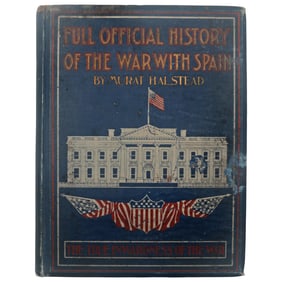 1899 War With Spain Salesman's Sample Book: Halstead's History