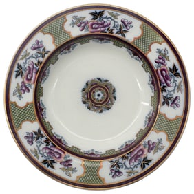 Flight Barr & Barr Soup Plate with Kakiemon Style Border - c. 1820