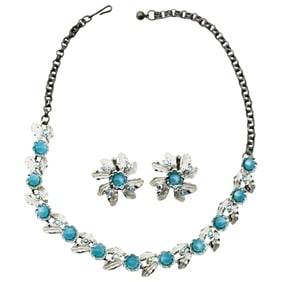 Vintage Judy Lee Necklace & Clip-On Earrings Set