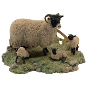 Border Fine Arts Sheep & Lambs Sculpture: James Herriot Series