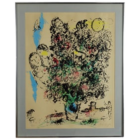After Marc Chagall - Serigraph Screenprint - Lifetime Print with Facsimile Signature