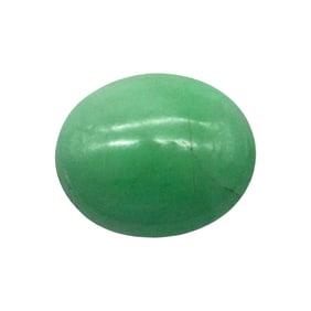 Apple-Green Nephrite Jade Cabochon
