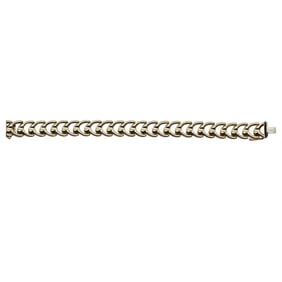 Vintage 14K Italian Wishbone Link Bracelet