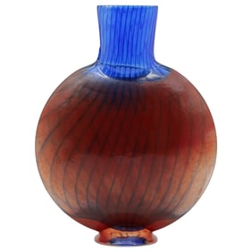 Kosta Boda Art Glass Vase: Kjell Engman Bon Bon Series, Signed 1989