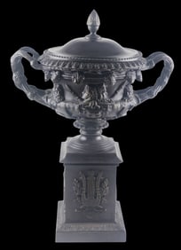 Monumental Neoclassical Covered Urn on Plinth - Attributed to Maitland-Smith