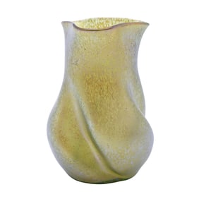 Loetz Candia Papillon Iridescent Art Glass Vase - c. 1900