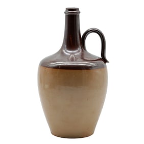 Antique Doulton Lambeth Stoneware Jug: Two-Tone Glazed