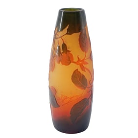 Antique D'Argental Cameo Glass Vase