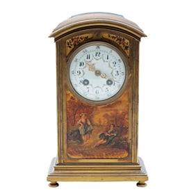 Antique Tiffany French Gilt Mantel Clock