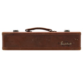 Gemeinhardt metal piccolo with original case, serial 16384, Elkhart, Indiana