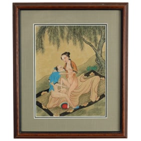 Chinese Erotic Painting (Chungongtu), Late Qing, c. 1890–1910