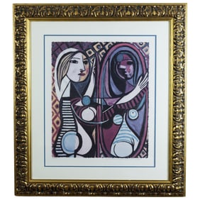 Girl Before A Mirror, Limited Edition Lithograph after Picasso