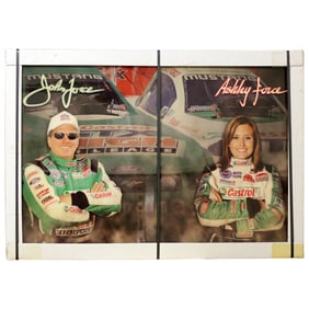 Plexiglass Display Panel – John Force & Ashley Force (Unopened)