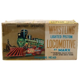 Marx Battery-Operated Whistling Locomotive – With Lighted Pistons