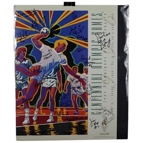 1996 Olympics Men's Handball Team Signed Poster