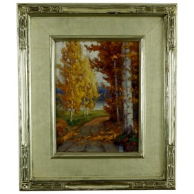 Landscape Painting by Gustave Adolph Wiegand