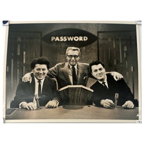 1964 CBS Press Photo - Marty Allen, Steve Rossi, and Allen Ludden on 'Password'