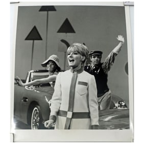 1966 CBS Press Photograph of Petula Clark on The Ed Sullivan Show