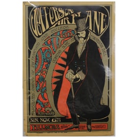Jefferson Airplane - Edwardian Ball - Fillmore Auditorium - 1967 Concert Poster