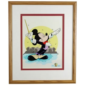 Disney Impressions Silk Screen Mickey Mouse As Maestro