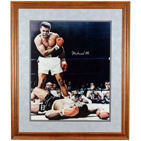 Muhammad Ali Knockout Moment Autographed Photograph