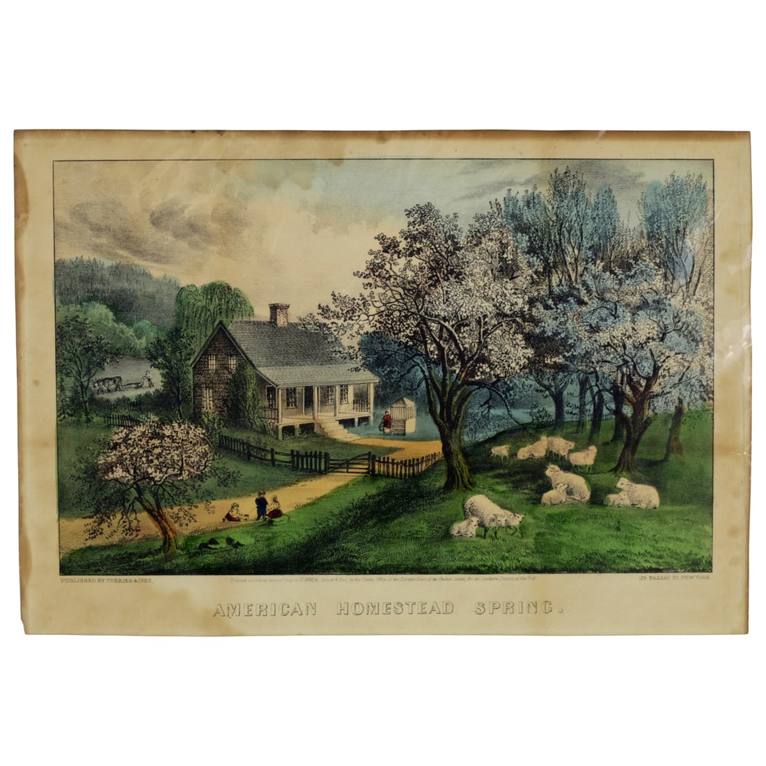 Currier & Ives American Homestead - Spring (Small Folio) (1 of 7)