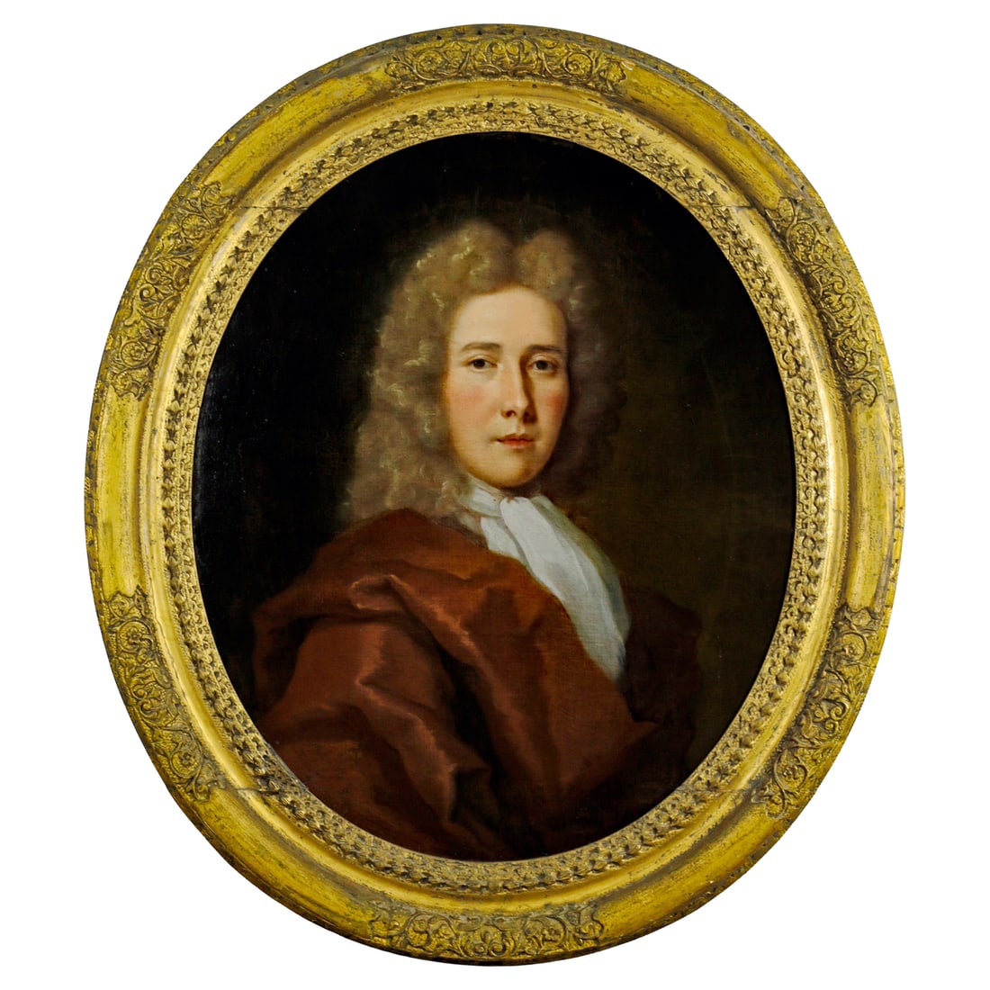 Antique British School Portrait of a Gentleman, Early Georgian (1 of 4)