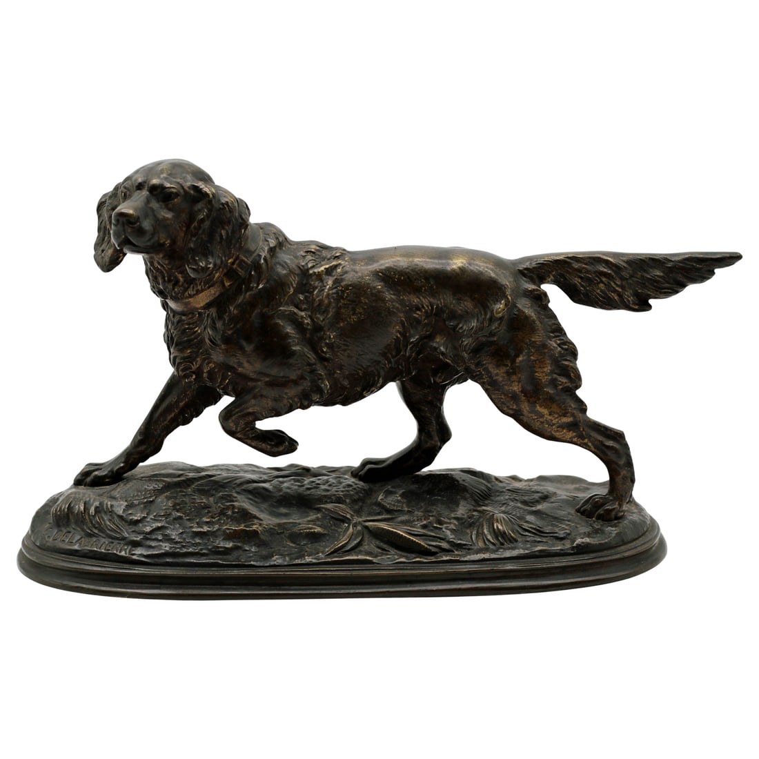 Antique E Delabrierre Irish Setter Bronze (1 of 9)