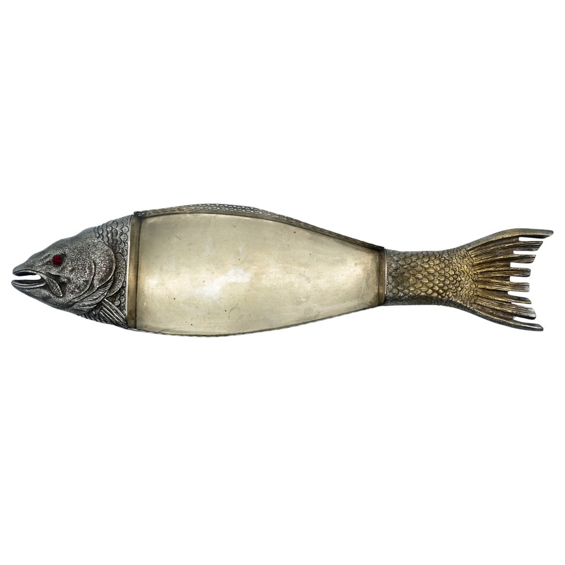 Monumental Fish-Form Silver-Plated Centerpiece Tray, 30.25 inches (1 of 11)