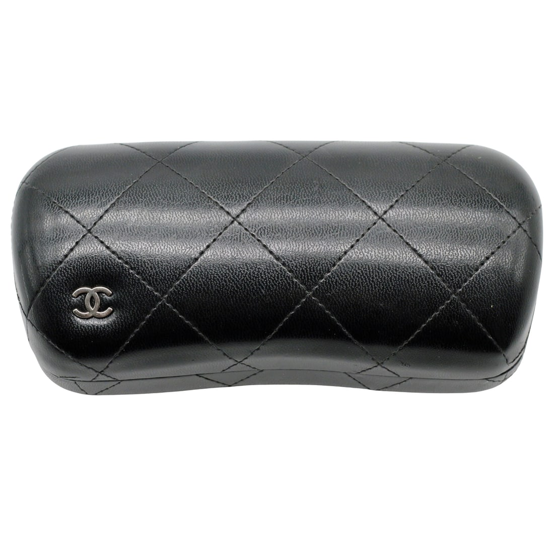 Chanel Gradient Sunglasses w/ Quilted CC Case - Black: Summary Oversized Chanel model 5157 sunglasses in glossy black acetate fading to warm brown at the lower rims, fitted with gradient rose-brown lenses. Arms marked CHANEL 5157 c.1175/3C 55-21 135 2N an