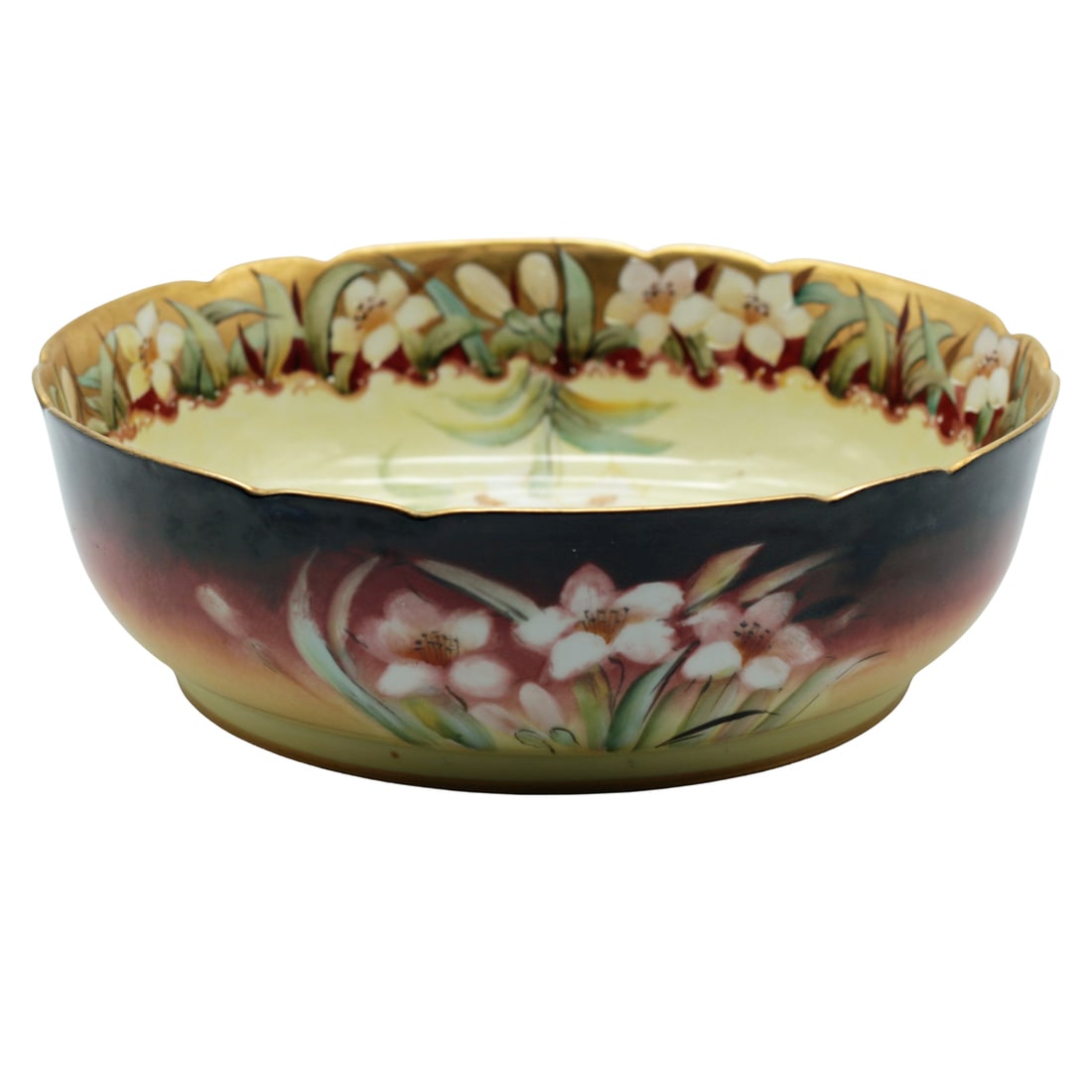 Pickard Hand-Painted Floral and Gilt Bowl on JPL Limoges Blank (1 of 7)