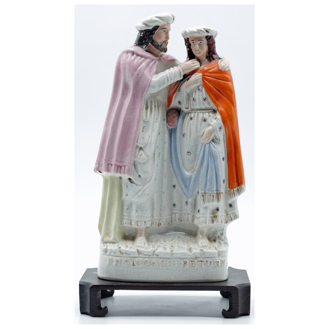 Staffordshire Pottery Figurine - Prodigal's Return (1 of 7)