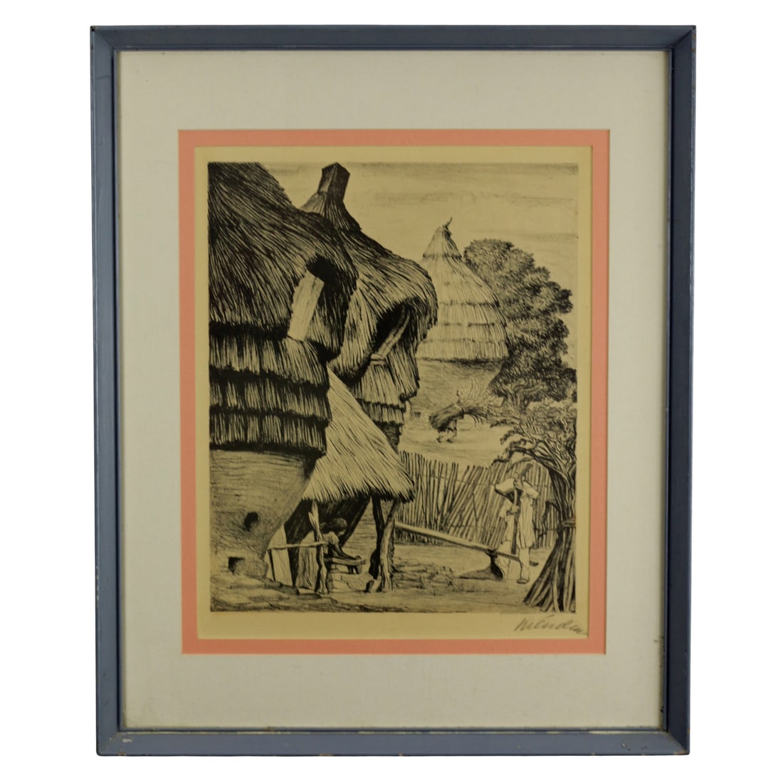 Leopoldo Mendez (Mexican) - Grinding Maize Print (1 of 3)