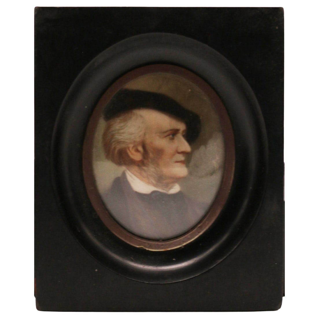 German School - Portrait Miniature of Richard Wagner (1 of 5)