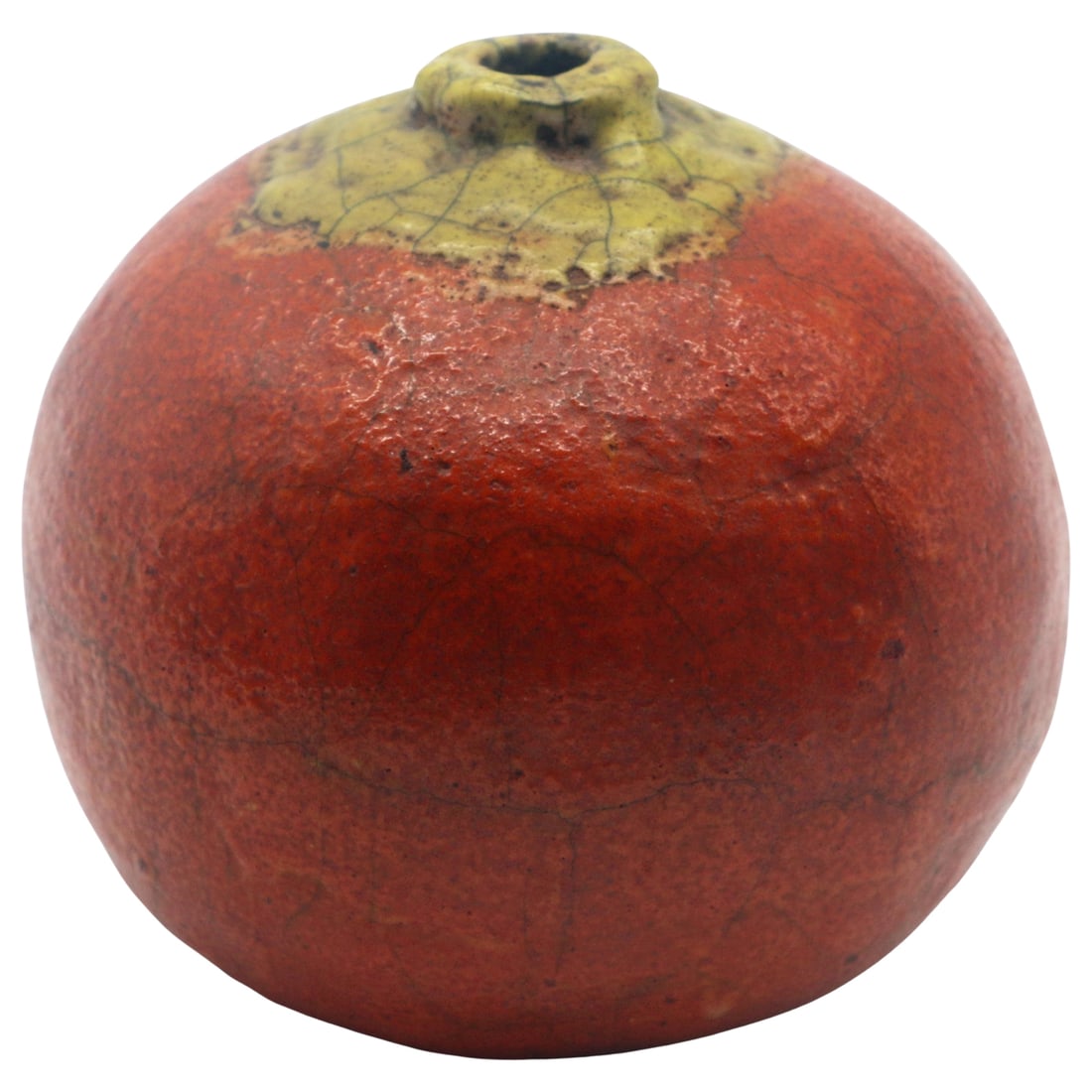 Raku Bud Vase Signed Apon (1 of 6)