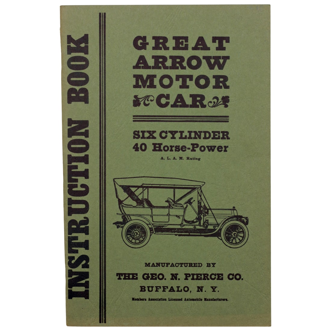 1907 Great Arrow Motor Car Instruction Book - Six-Cylinder 40 HP - 1964 Reprint (1 of 3)