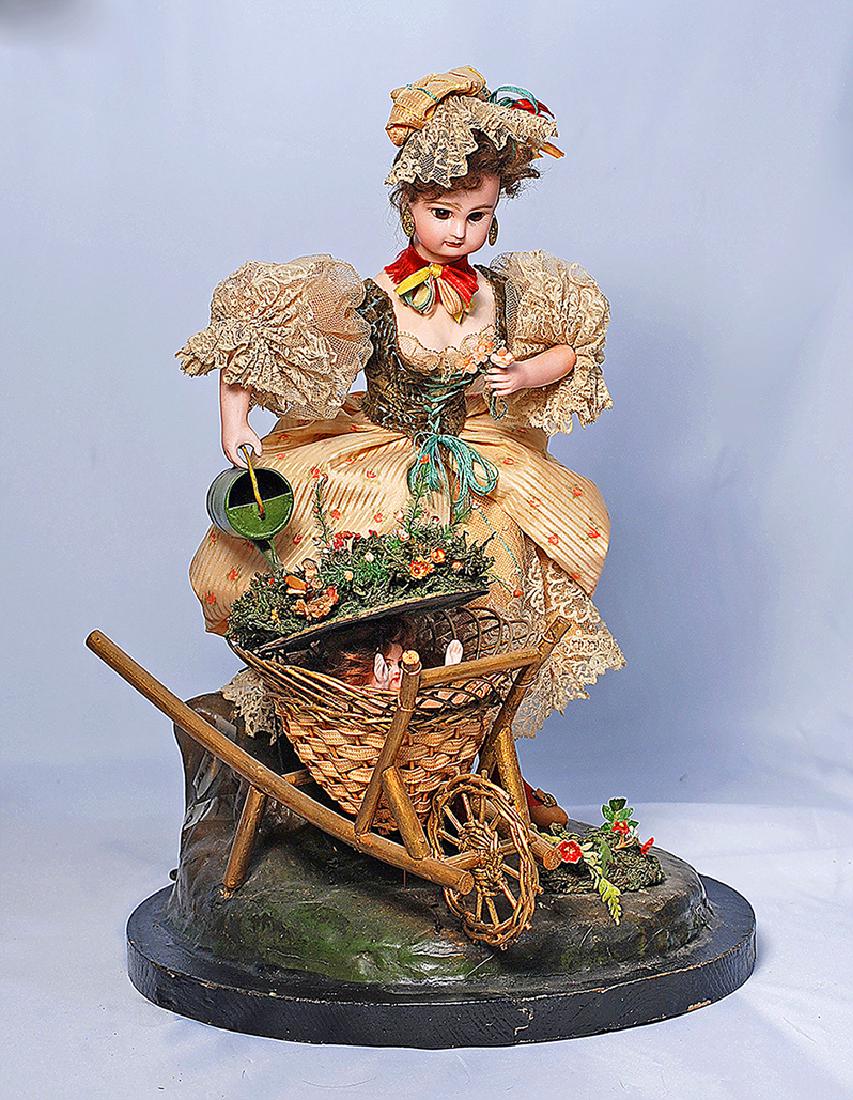 103. RARE FRENCH BISQUE AUTOMATON BY VICHY WITH JUMEAU (1 of 4)