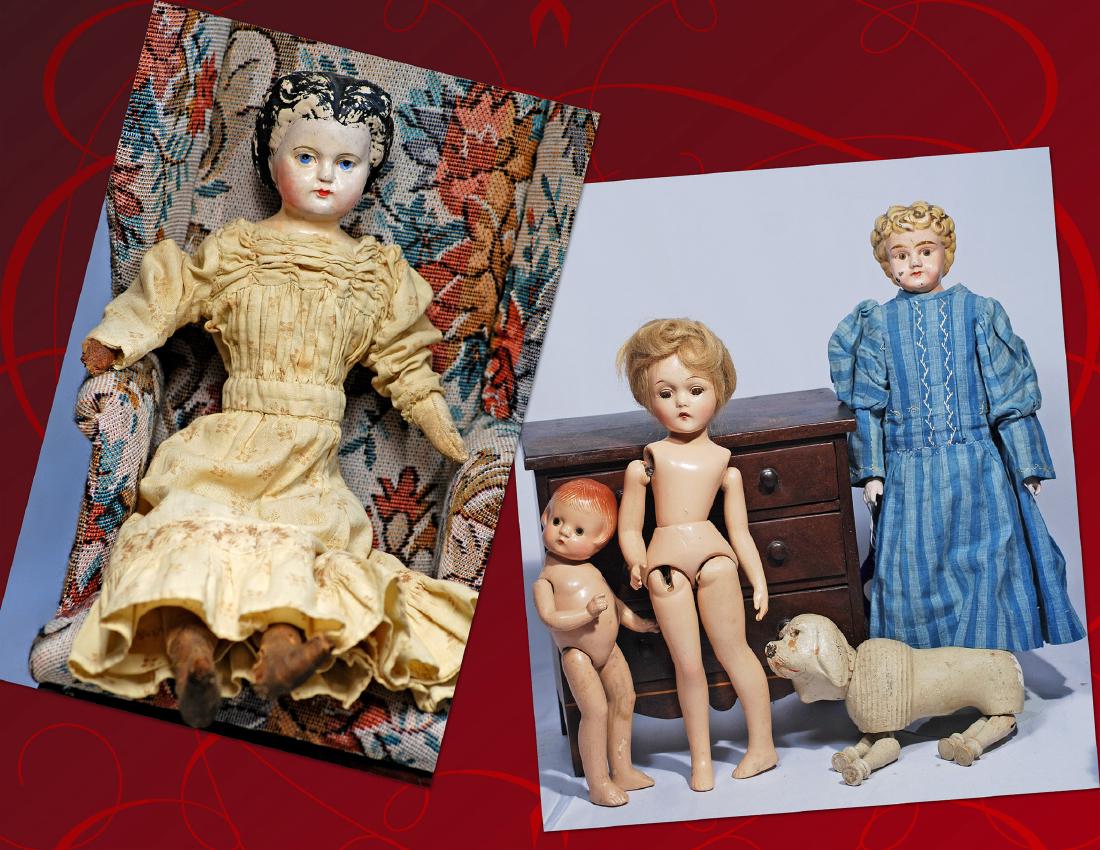 244.  GREINER PAPER MACHE DOLL WITH 1872 PATENT DATE (1 of 1)