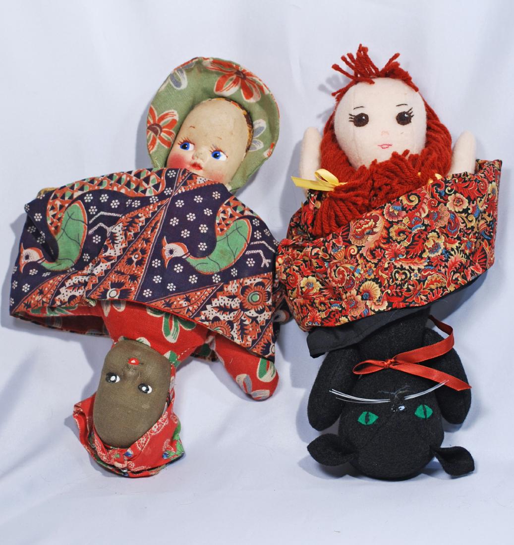 271.  TWO CLOTH “TOPSY TURVY” DOLLS.  Includes 12” (1 of 1)