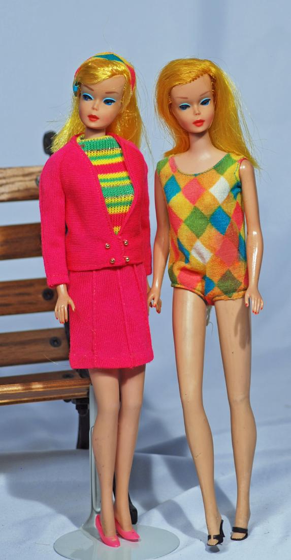 278.  TWO 1966 COLOR MAGIC BARBIE DOLLS.  Vinyl dolls (1 of 1)