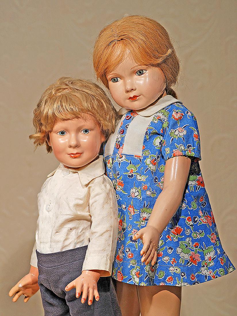 COMPOSITION  DOLL BY DEWEES COCHRAN FOR EFFANBEE. (1 of 2)