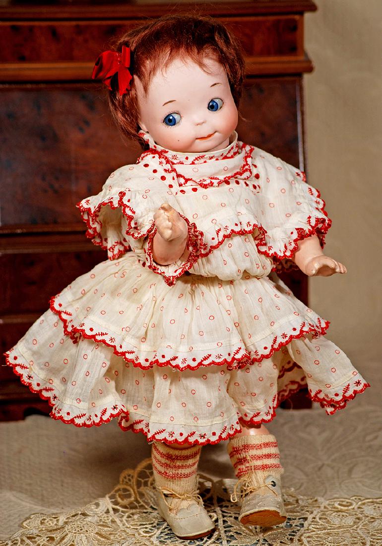 LARGE, GERMAN BISQUE GOOGLY, 241, BY MARSEILLE.  Marks: (1 of 2)