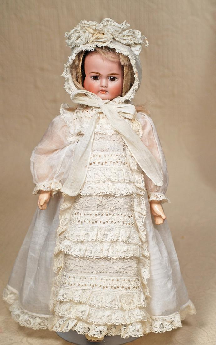 GERMAN BISQUE THREE-FACE DOLL BY CARL BERGNER.  13". (1 of 3)