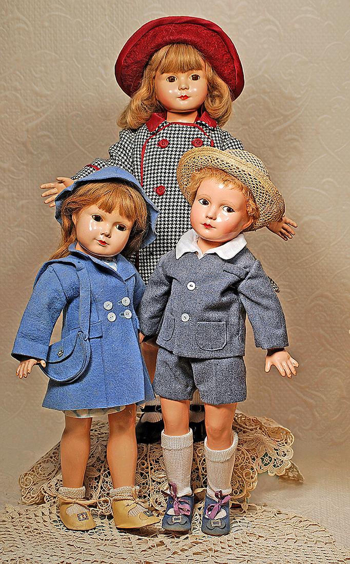 "AMERICAN CHILD" COMPOSITION DOLL BY DEWEES COCHRAN FOR (1 of 2)